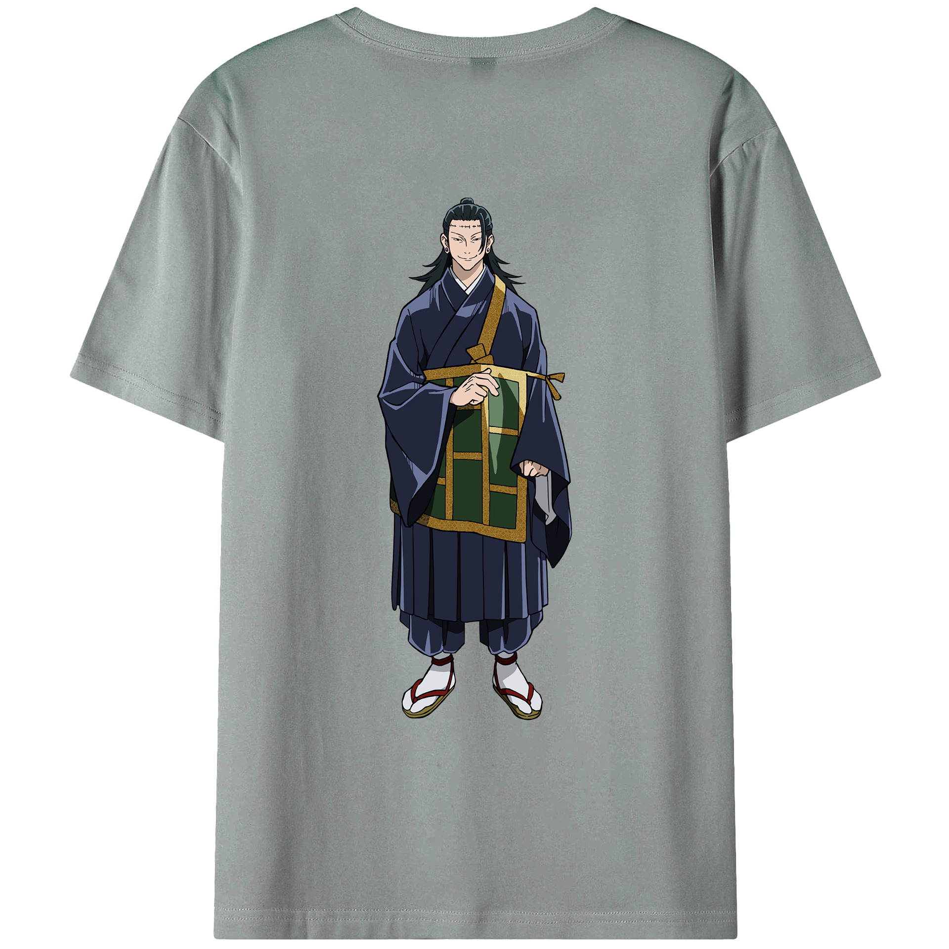 （画像用） 呪術廻戦 Jujutsu Kaisen 綿100％ メンズ半袖Tシャツ（バックプリント） 通気性